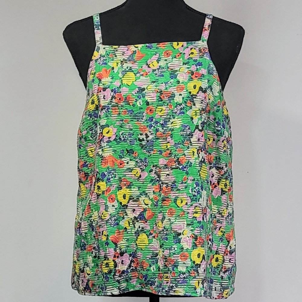 Anthropologie Maeve Slim Strap Sleeveless Summer Top Fully Lined US 8
